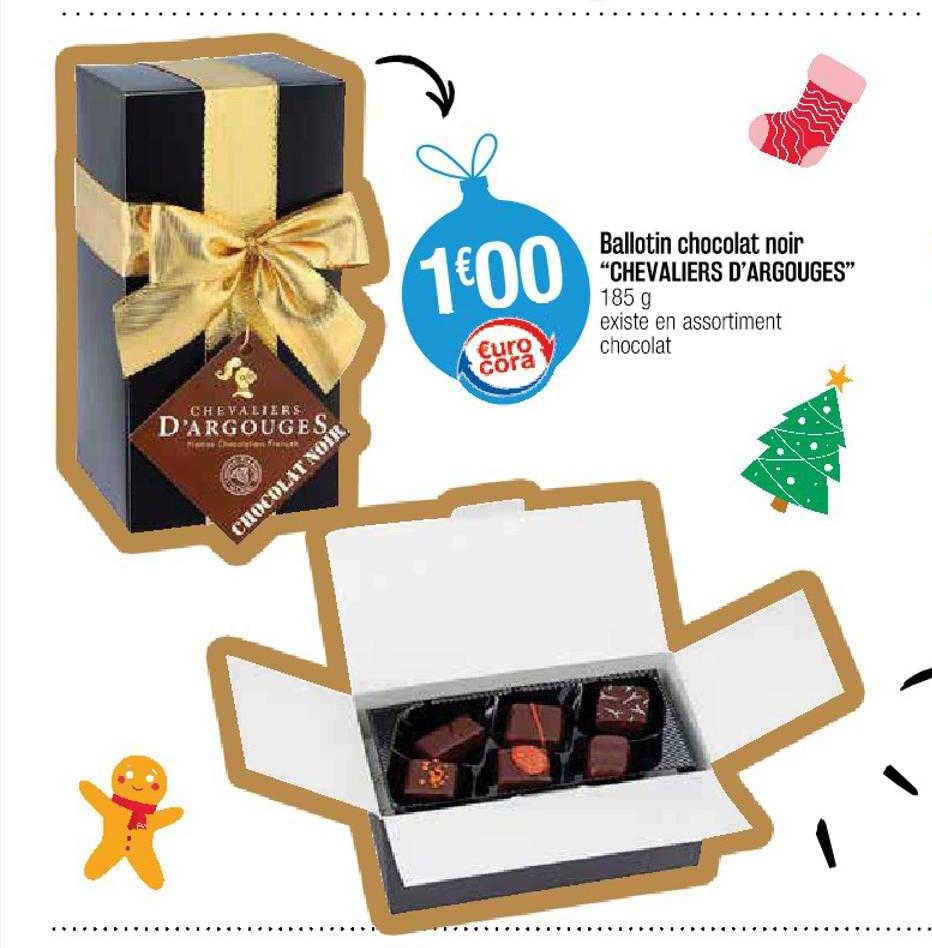ballotin chocolat noir "chevaliers d'argouges"