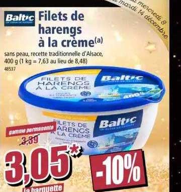 Baltic Filets De Harengs à La Crème