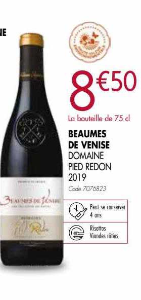 beaumes de venise domaine pied redon 2019