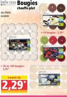 bella casa bougies chauffe-plat