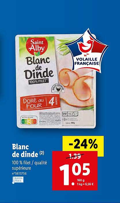 blanc de dinde saint alby