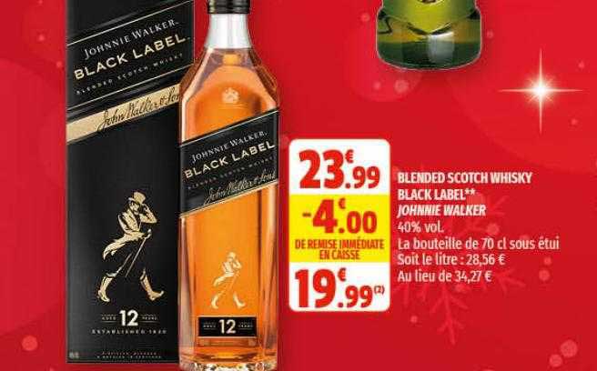 blended scotch whisky black label johnnie walker