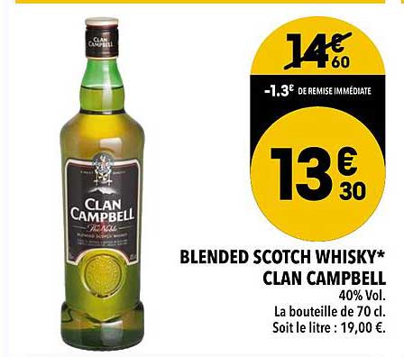 blended scotch whisky clan campbell