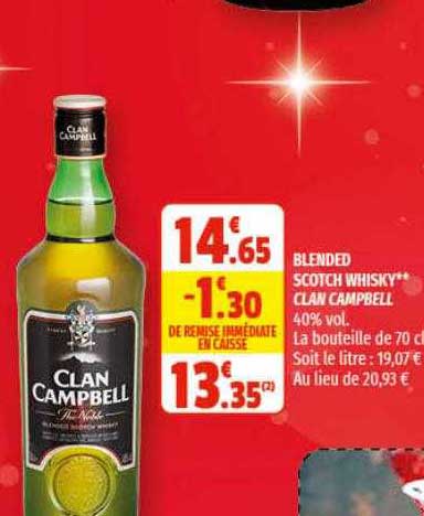 blended scotch whisky clan campbell