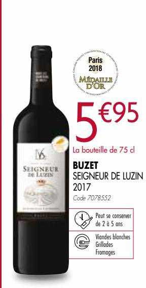 Buzet Seigneur De Luzin 2017