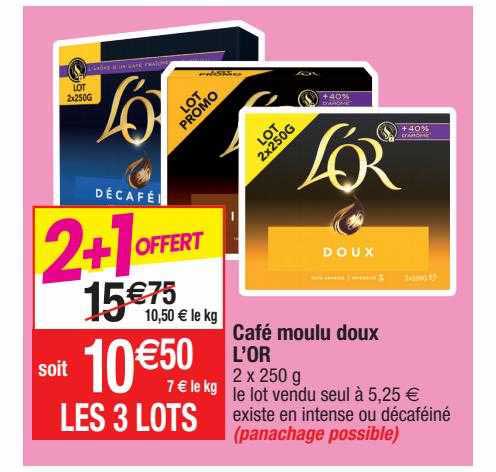 Café Moulu Doux L'or