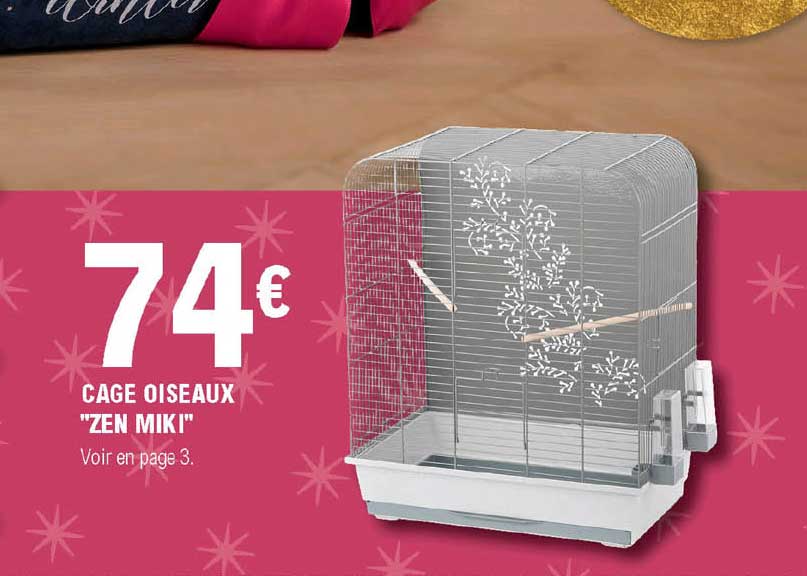 cage oiseaux "zen miki"