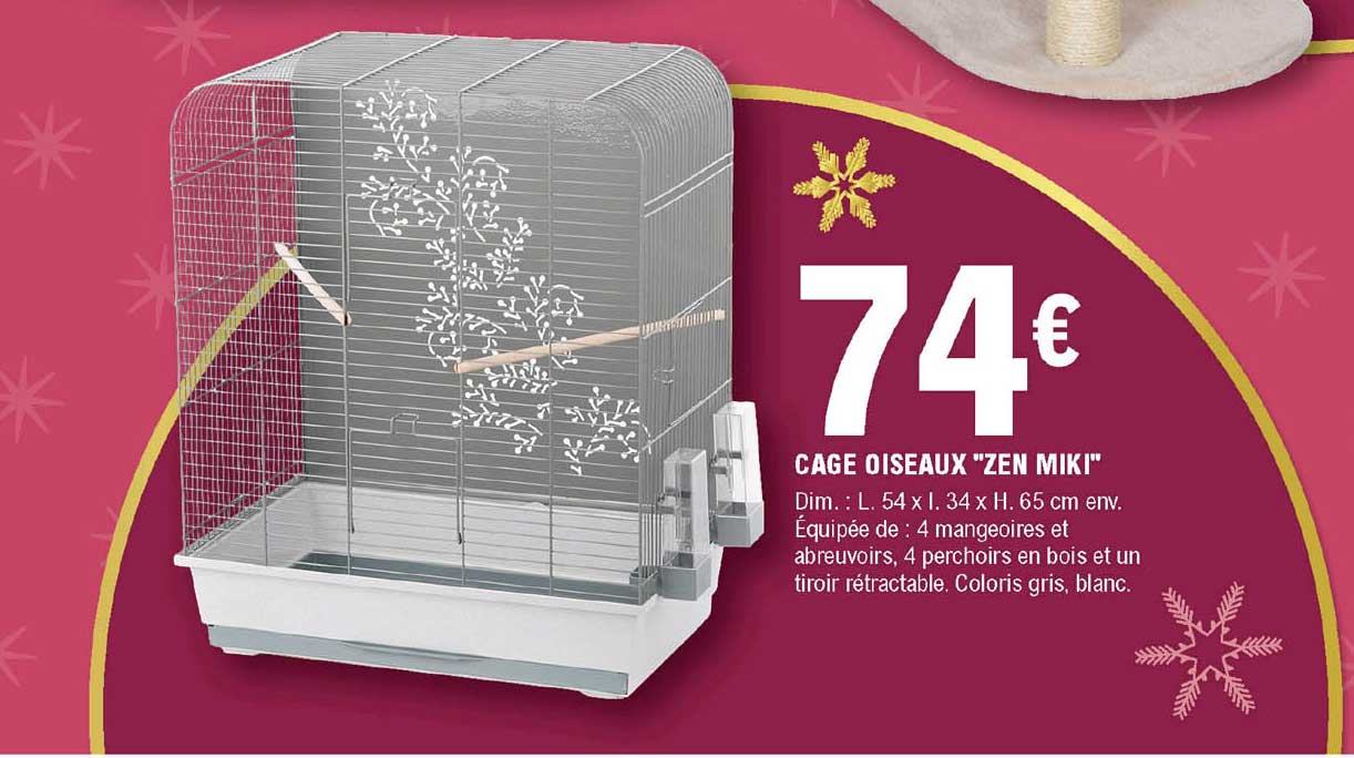 cage oiseaux "zen miki"