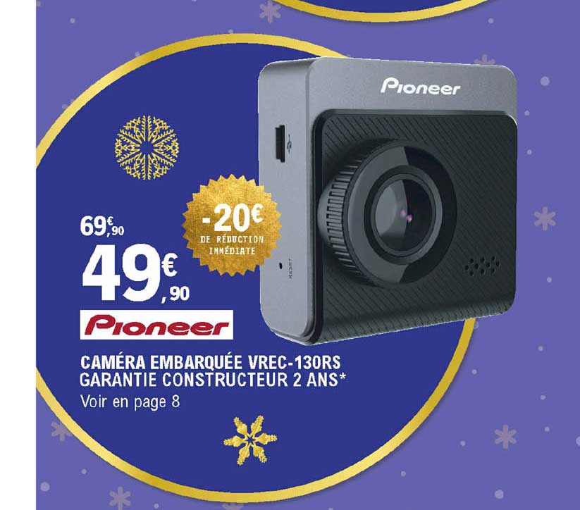 caméra embarquée vrec-130rs pioneer