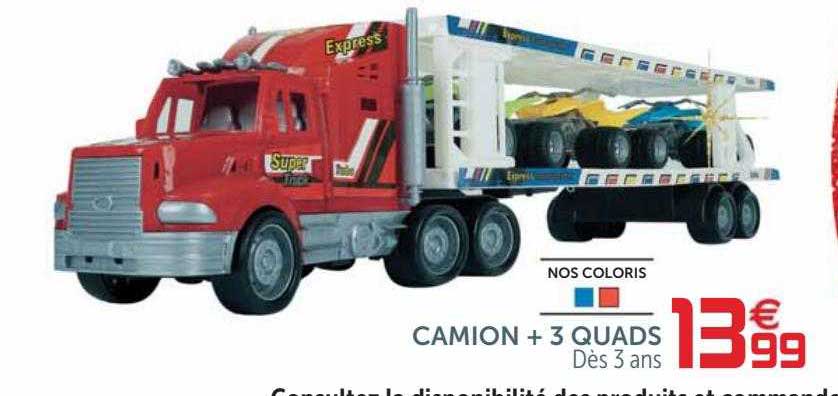 camion + 3 quads