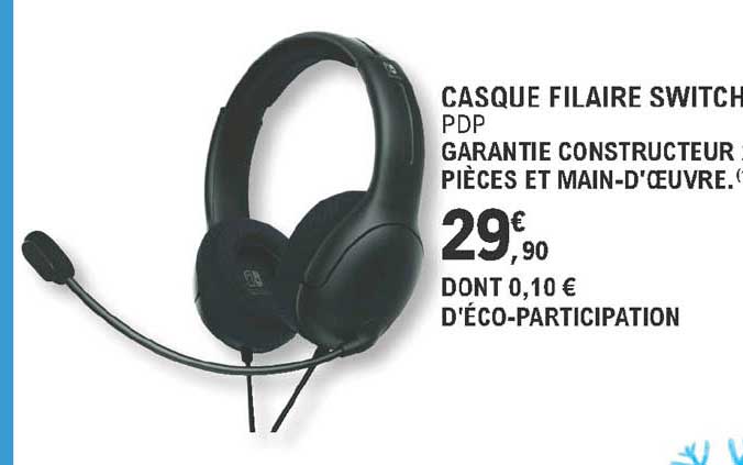 casque filaire switch pdp