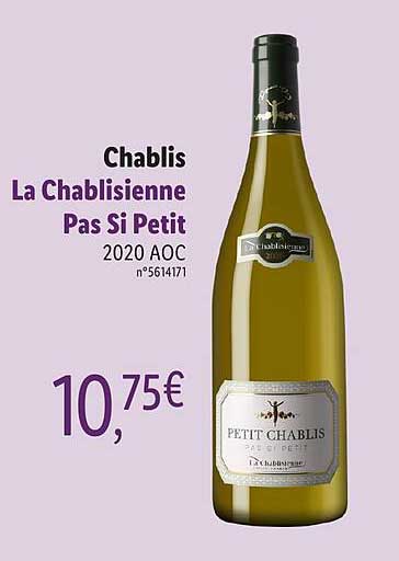 chablis la chablisienne pas si petit 2020 aoc