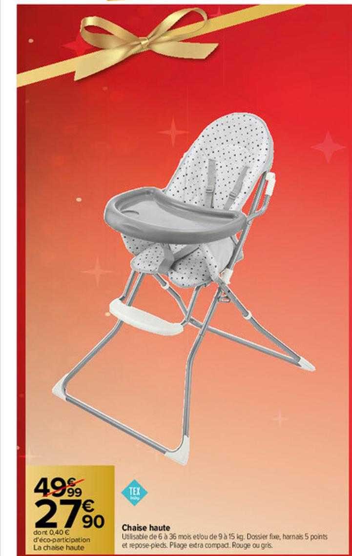 Chaise Haute Tex Baby