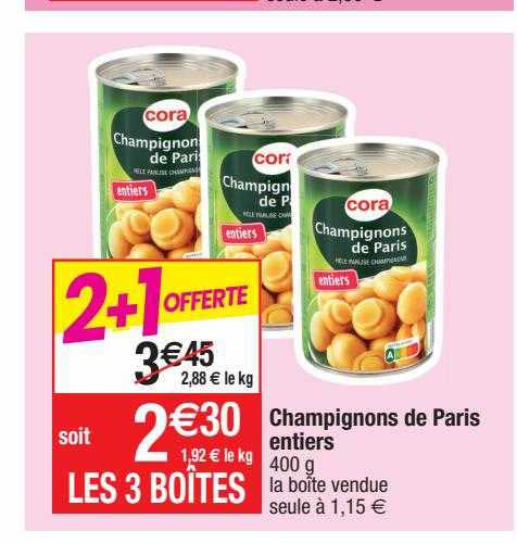 Champignons De Paris Entiers