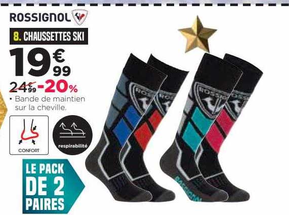 chaussettes ski rossignol