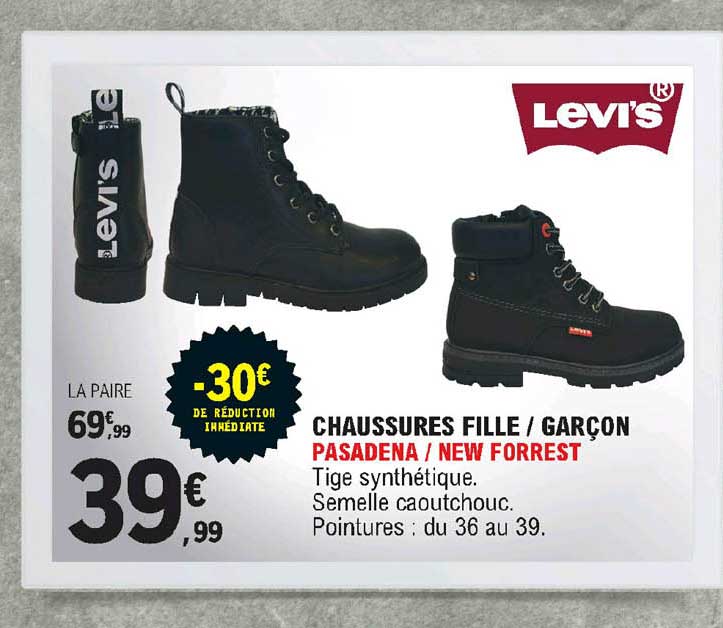 chaussures fille garçon pasadena new forrest levi's