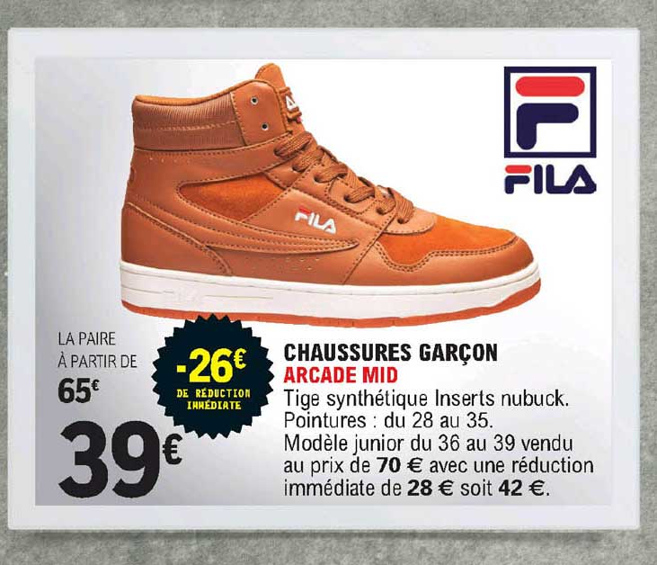 chaussures garçon arcade mid fila