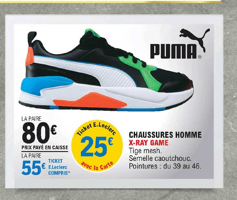 chaussures homme x-ray game puma