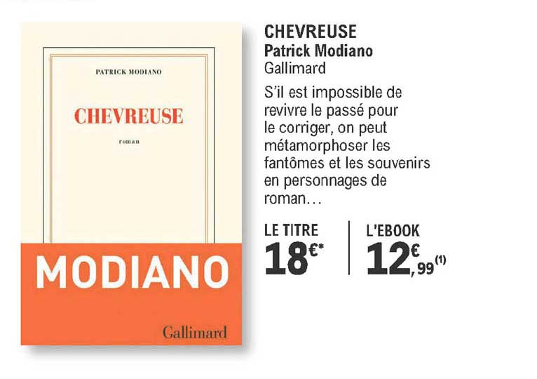 chevreuse - patrick modiano - gallimard