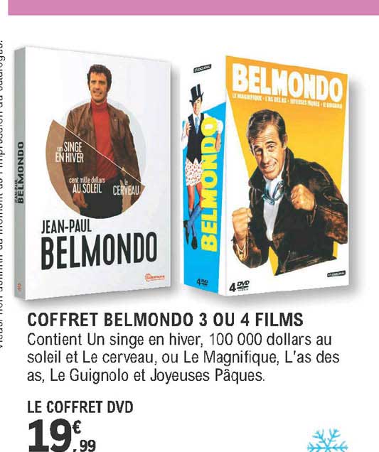 coffret belmondo 3 ou 4 films