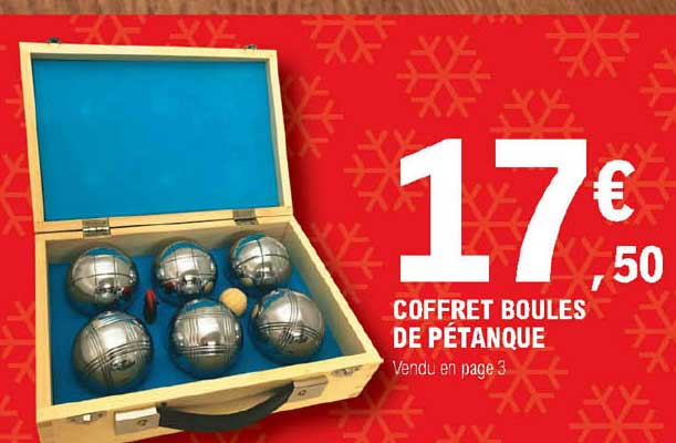 coffret boules de pétanque
