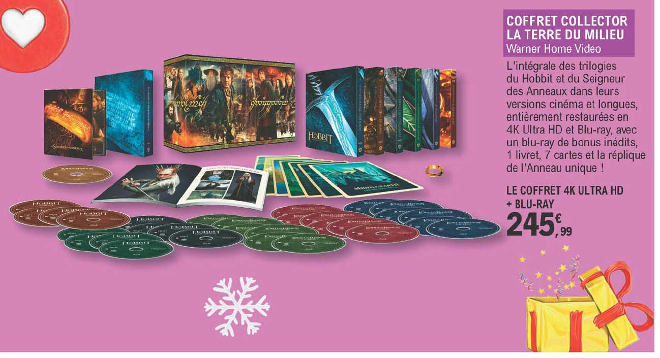 coffret collector la terre du milieu - warner home video