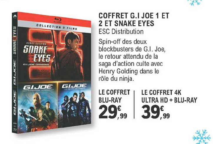 coffret g.i joe 1 et 2 et snake eyes