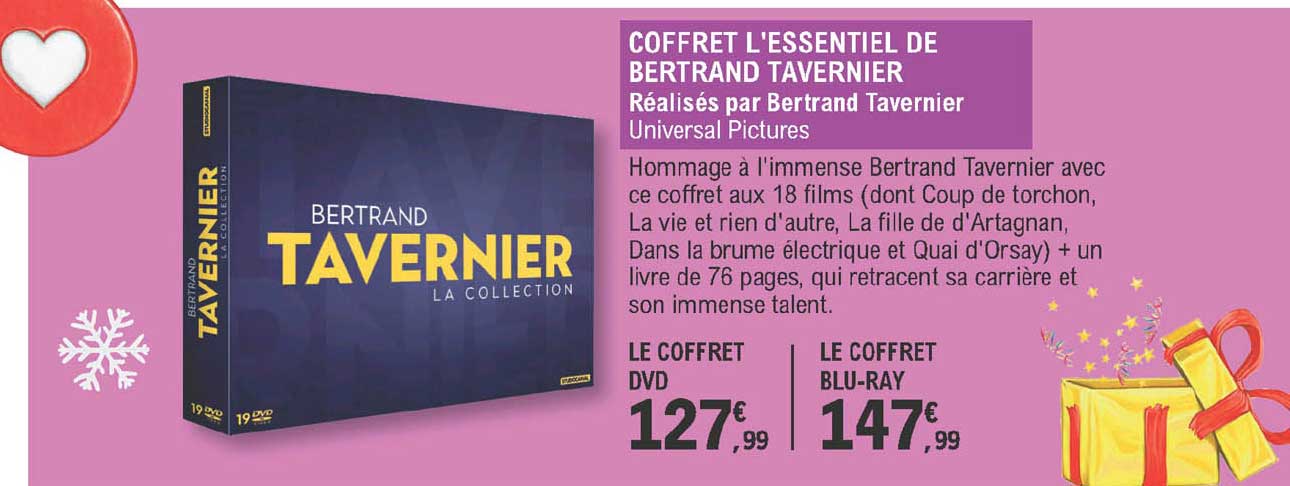 coffret l'essentiel de bertrand tavernier