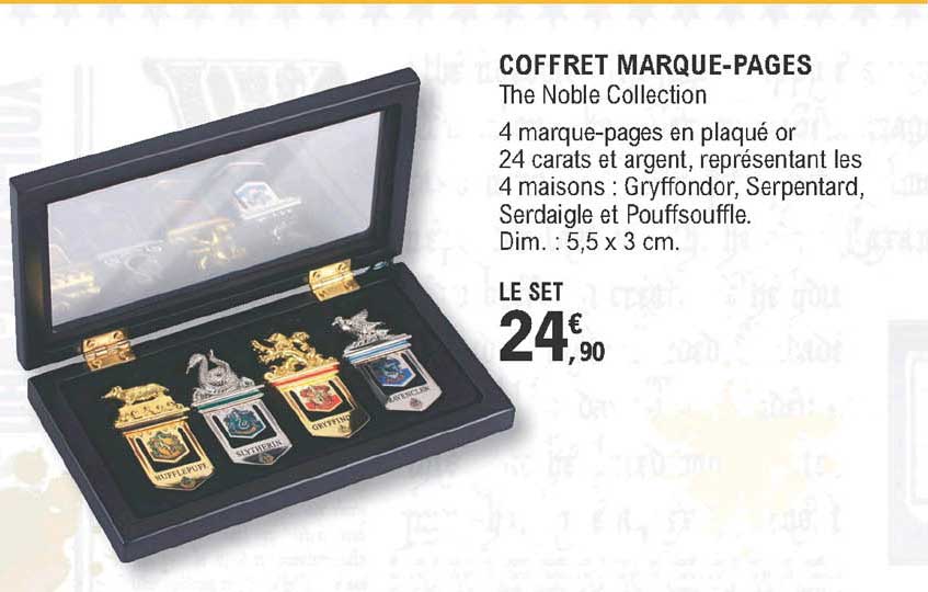 coffret marque-pages - the noble collection