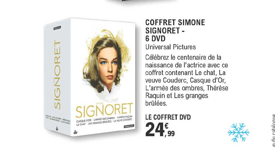 coffret simone signoret - 6 dvd