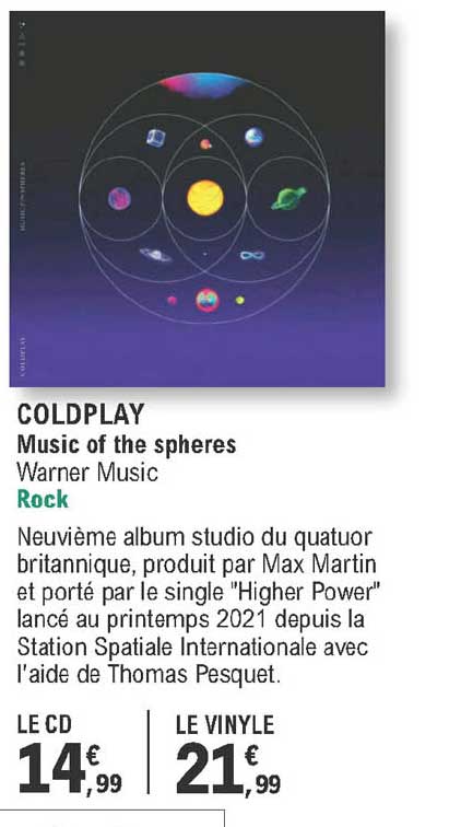 coldplay music of the sphères