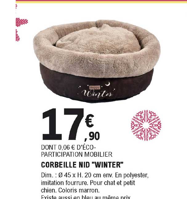 corbeille nid "winter"