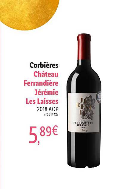 corbières château ferrandière jérémie les laisses 2018 aop