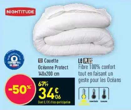 couette océanne protect 140x200 cm