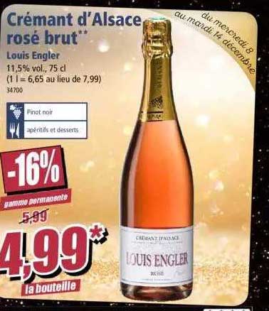 crémant d'alsace rosé brut louis engler