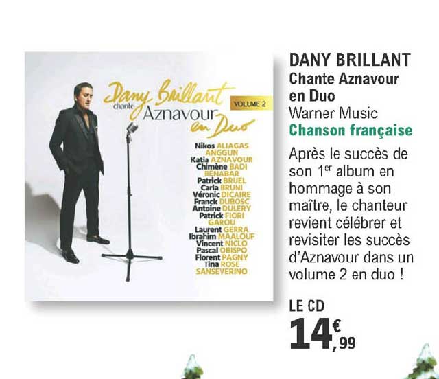 dany brillant chante aznavour en duo