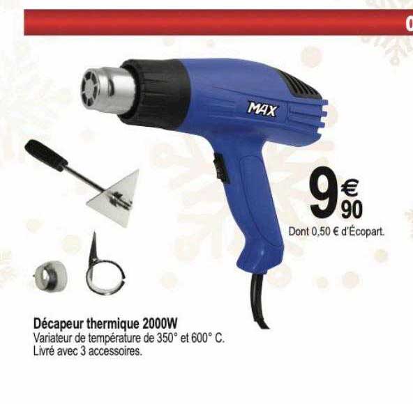 décapeur thermique 2000w max