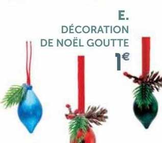 décoration de noël goutte