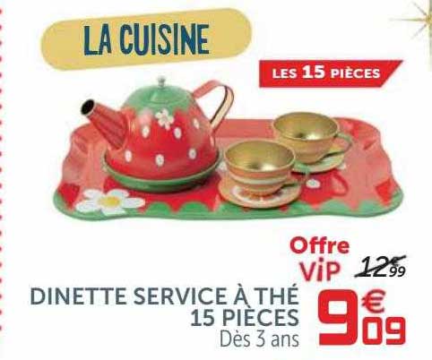 dinette service à thé 15 pièces