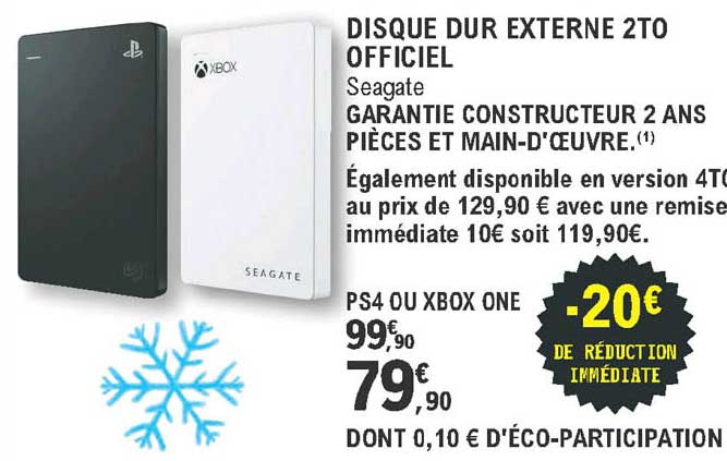 Disque Dur Externe 2to Officiel Seagate