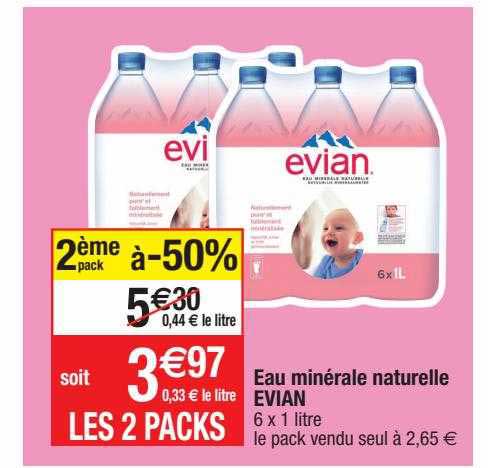 Eau Minérale Naturelle Evian