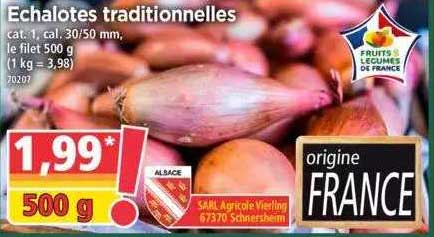 échalotes traditionnelles