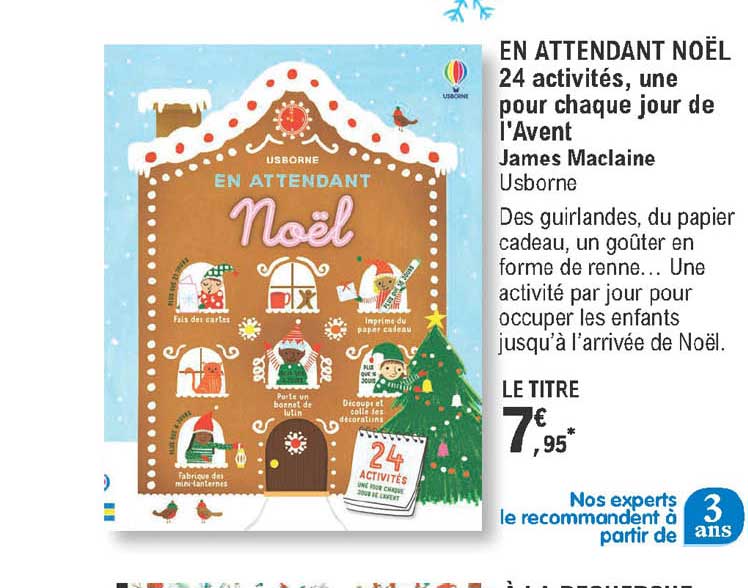 en attendant noël - 24 activités, une pour chaque jour de l'avent - james maclaine