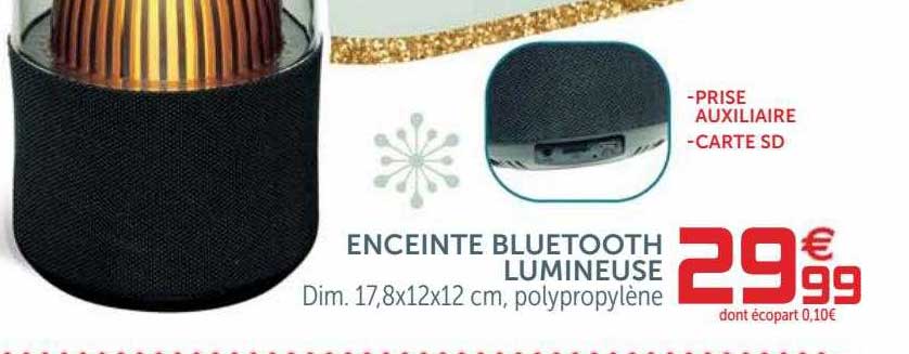Enceinte Bluetooth Lumineuse