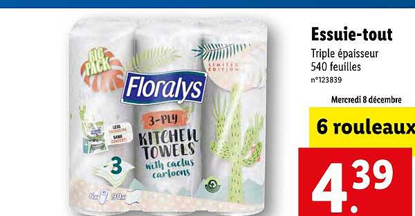 essuie-tout floralys