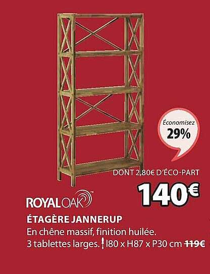 étagère jannerup royal oak