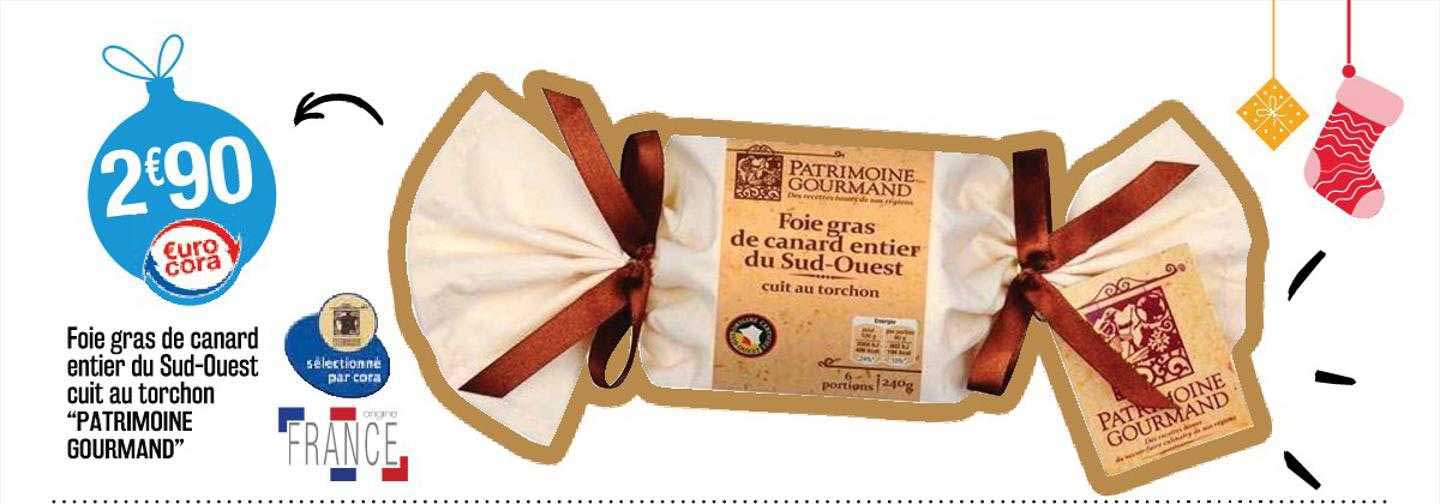 foie gras de canard entier du sud-ouest cuit au torchon "patrimoine gourmand"