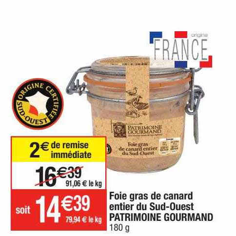 foie gras de canard entier du sud-ouest patrimoine gourmand