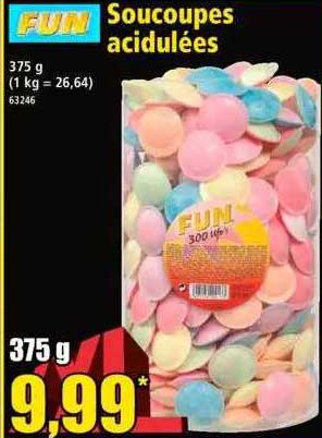 fun soucoupes acidulées