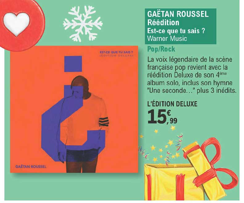 gaëtan roussel - réédition - est-ce que tu sais ?
